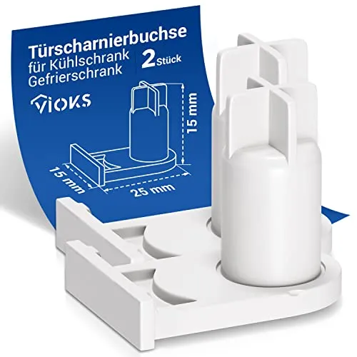 VIOKS SET 2x Türscharnierbuchse für Bosch Kühlschränke von Vioks