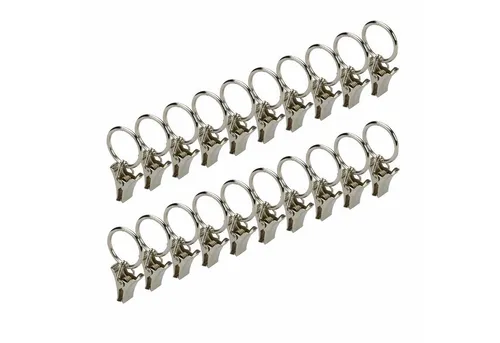 Gardinen- & Vorhangringe Silber von Liedeco