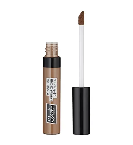 Sleek Makeup In Your Tone Longwear Concealer, versteckt Augenringe und deckt Hautunreinheiten ab, aufbaubare mittlere bis volle Abdeckung, 6N, 7 ml
