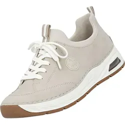 Rieker sportlicher Schnürer Beige - Sneaker für Damen von Rieker, bequem und stylish, ideal für den Alltag.