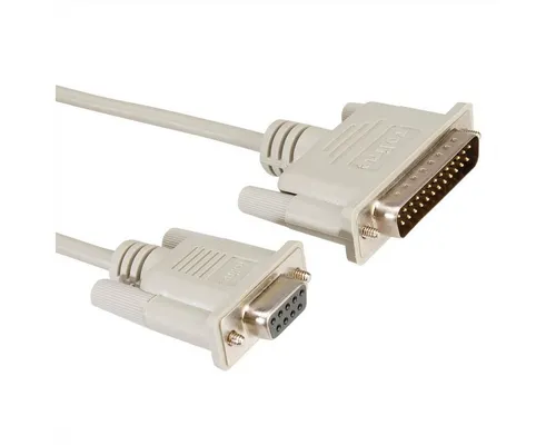 ROLINE Modemkabel 9pol. BU - 25pol. ST Computer-Kabel, D-Sub 9-polig (DE-9) Weiblich (Buchse), D-Sub 25-polig (DB-25) Männlich (Stecker) (180.0 cm)