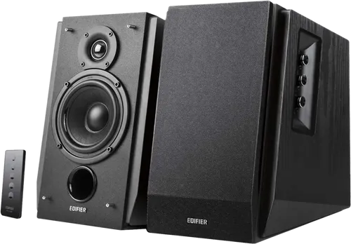 Edifier R1700BT BK Lautsprechersystem - 66W Regallautsprecher mit Bluetooth und Fernbedienung für kraftvollen Sound an TV, PC, Tablet und Smartphone