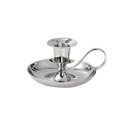 NKlaus Handleuchter Klassik Messing vernickelt in silber von NKlaus