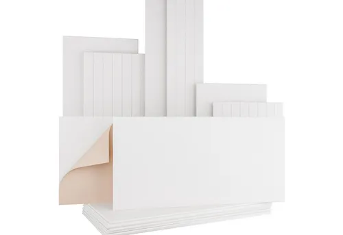 AKUSTIKO Schallschutzpaneel, (Selbstklebend 120x60cm - 3 Stück Weiß Akustik Wandpaneele Schallschutz & Raumakustik Panels Filz 9mm Hexim Decken- & Wandverkleidung Raumform Akustik (1.08m)