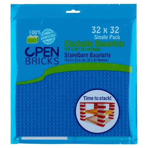 Open Bricks Baseplate 32x32 blue 1