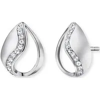 Engelsrufer Ohrstecker ERE-TEAR-ZI-ST aus 925er Silber - Ohrschmuck aus rhodiniertem 925er Silber, elegant und zeitlos - ideal für besondere Anlässe oder den täglichen Gebrauch.