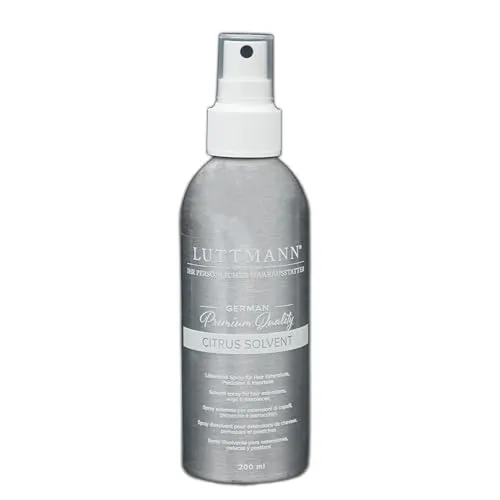 LUTTMANN® Citrus Solvent Remover 200 ml – Cleaner, Bondinglöser, Lösemittel-Spray für Hair-Extensions, Perücken und Haarteile - Made in Germany & dermatlogisch getestet