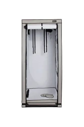 Homebox Ambient Q100+ - 100 x 100 x 220 cm, lichtdicht und ideal für effektiven Indoor-Anbau mit bis zu 28 Jungpflanzen