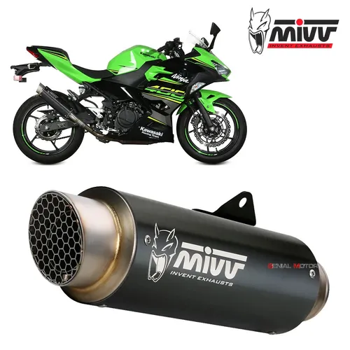 Auspuff exhaust MIVV GP PRO Black Inox Black kat KAWASAKI NINJA 400 2018 2024