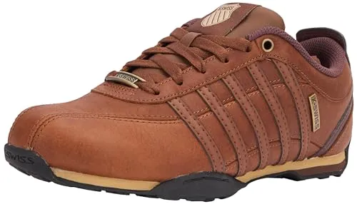 K-Swiss Herren Arvee 1.5 Sneaker, BRWN/BITTER CHCO, 40 EU - Herren-Sneaker mit hochwertigem Leder-Obermaterial, ideal für stilvolle Freizeitlooks und hohen Tragekomfort.