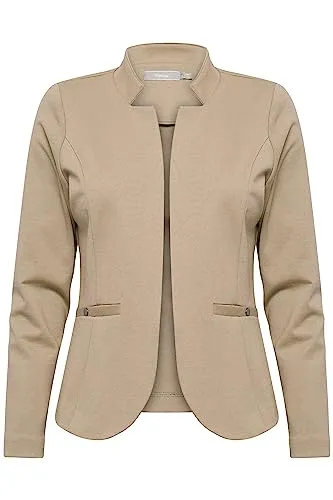 fransa FRCEDILAN Damen Blazer - Blazer für Damen, eleganter Kurzschnitt mit Stehkragen, vielseitig kombinierbar und aus angenehm weichem, nachhaltigem Material gefertigt.