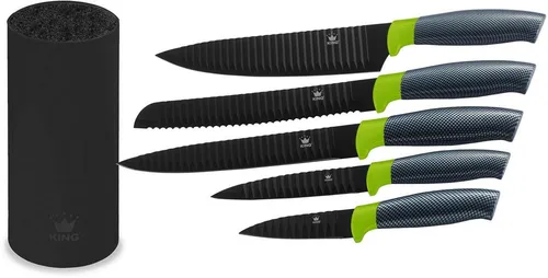 KING Messerblock Carbon Optic (6tlg) von King