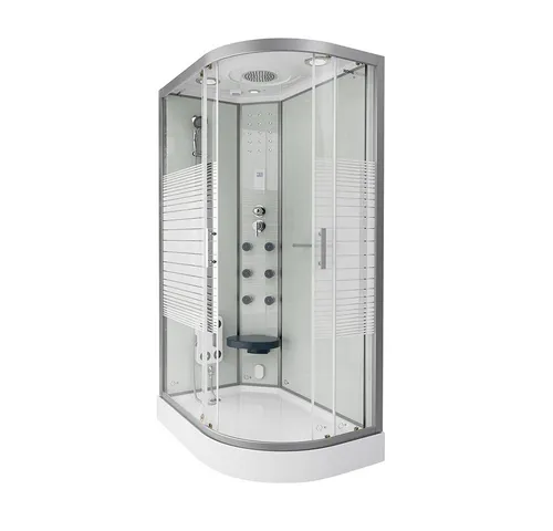 Produktbild Deluxe Dampfdusche WHAWP-120-DD-R 120x80 mit Dampf