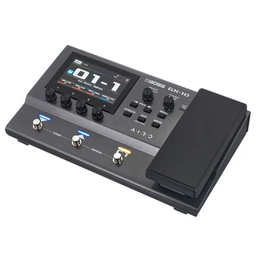 BOSS GX-10 Multi-Effektpedal - Authentische Röhrenverstärker-Sounds, vielseitige Effekte und intuitives Farb-Touchscreen-Design für kreative Musiker