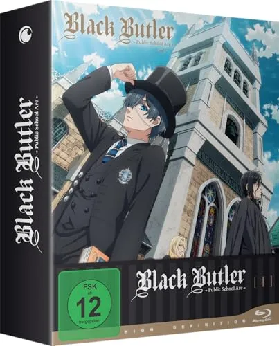Black Butler - Public School Arc - Staffel 4 - Vol.1 - Blu-Ray - Anime Blu-ray, Limited Edition mit FSK 12, bietet die packende Fortsetzung der beliebten Serie für Fans und Sammler.