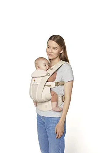 Ergobaby Omni Breeze Babytrage - Babytragen mit SoftFlex Mesh für maximale Atmungsaktivität und Komfort. Ideal für Neugeborene bis Kleinkinder (0-20kg) mit 4 Tragepositionen für flexible Nutzung.