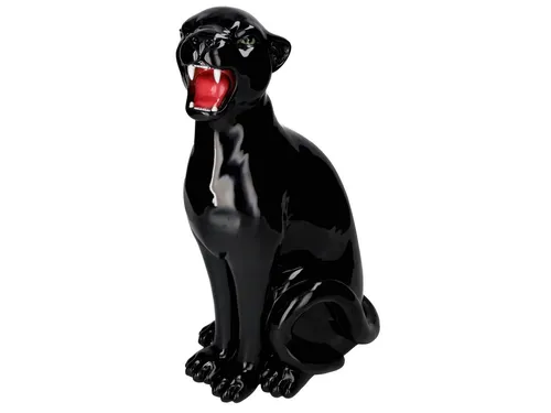Giftcompany Dekofigur Wildcat Leopard M schwarz 51cm – Stilvolles Deko-Objekt - Der Wildcat Leopard M von Giftcompany ist ein beeindruckendes Deko-Objekt aus hochwertigem Polyresin. Mit seiner eleganten, matten Oberfläche und einer Höhe von 51 cm setzt er moderne Akzente in jedem Raum.