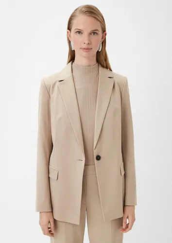 comma Jackenblazer aus Viskosemix – Eleganter Indoor-Blazer - Eleganter Blazer aus hochwertigem Viskosemix mit lässigem Loose Fit. Perfekt für den Übergang, kombiniert er Stil und Komfort. Ideal zu Hosen oder Kleidern – ein vielseitiges Must-Have für jeden Kleiderschrank.