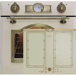 Herd Set Autark Elektro Einbaubackofen, 60 cm,Teleskop-System, 67LEH 6355 ElfEm +KCT 6192 FI ElfEm Induktionskochfeld 60 cm