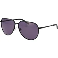 Guess Sonnenbrille GU00089 01Y 62 für Herren - Stilvolle Pilotenbrille in Schwarz mit lila Gläsern. 100% UVA & UVB Schutz für unbeschwerten Sonnengenuss. Ideal für modebewusste Herren.