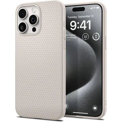 Spigen Liquid Air Hülle für iPhone 15 Pro in grau von Spigen