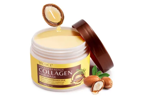 ALIVER Haarmaske Kollagen Haarkur Tiefenpflege Tiefenreparatur Haarspülung für Haare, 1-tlg., Aliver, Haarmaske, Haarkur, Haarpflege