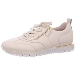 Gabor 23.471 Damenschuhe - Bequeme Sneaker in Beige - Halbschuhe mit herausnehmbarem Fußbett für individuellen Komfort, perfekte Passform und sportlichen Look – ideal für City-Trips.