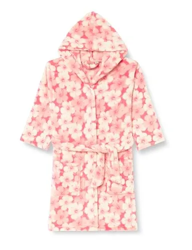 Playshoes Unisex Kinder Fleece-Bademantel Hawaii, 110/116 in pink von PLAYSHOES