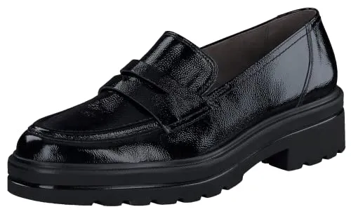 Paul Green 0074-2961-014 Slipper - Elegante Slipper in Größe 39, aus hochwertigem Lackleder in Schwarz, ideal für stilvolle Anlässe.