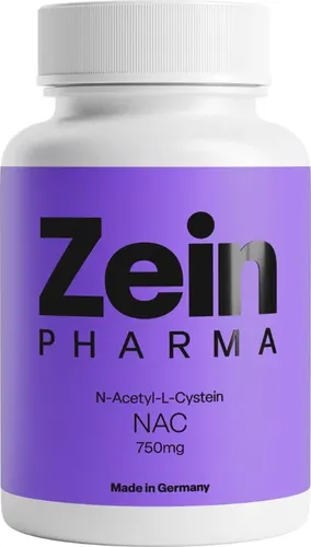 NAC (N-Acetyl-Cystein) 750 mg Kapseln - 120 Stück - Vegane Nahrungsergänzungsmittel, frei von Gluten, Laktose und Soja, unterstützen die Gesundheit der Atemwege und fördern die Entgiftung.