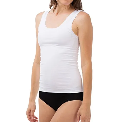 Schöller Damen Achseltop 3er Pack - 51220-41-580 - Größe 42 - Farbe Weiß