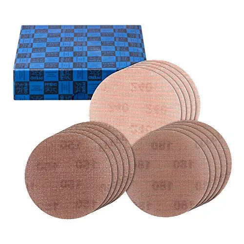 PFERD 45098043 - Netz-Klettscheiben Set Fein 15-tlg. Ø 150 - 15-teiliges Set für staubfreies Schleifen auf großen Flächen. Hohe Standzeit und Abtragsleistung, ideal für Metallbearbeitung. Perfekt abgestimmte Körnungen für feine Oberflächen.