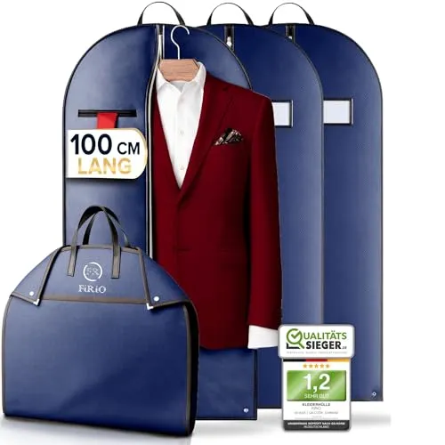 FiRiO® 3 x Premium Kleidersack für Anzug, Hemd & Co von FR FiRiO