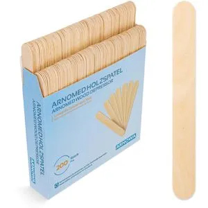 Arnomed Holzspatel, 150 x 18mm, unsteril, 200 Stück von ARNOMED
