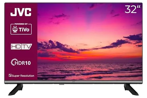 JVC 32 Zoll Smart TV LT-32VH7555 - HD-Ready Fernseher mit HDR, Triple-Tuner und Smart TV-Funktionen für grenzenlosen Streaming-Spaß. Genießen Sie atemberaubende Bilder und intuitive Sprachsteuerung.
