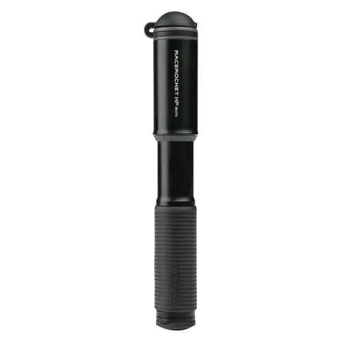 Topeak Race Rocket HP Mini Luftpumpe - Kompakte Hochdruckpumpe für Roadbereifung mit bis zu 11 bar, ausziehbarer Schlauch für einfaches Pumpen und geeignet für Presta- und Schrader-Ventile. Leicht und platzsparend, ideal für unterwegs.