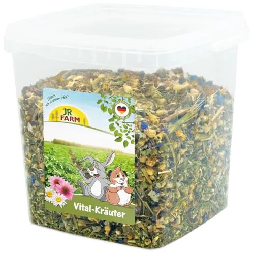 JR Farm Vital-Kräuter 480 g im Eimer (Kräuter für Zwergkaninchen und Nager, Ergänzungsfuttermittel)