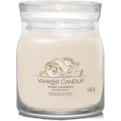 Warm Cashmere Signature Medium Jar 368g 2-Docht - Kerze mit 2 Dochten für ein intensives Dufterlebnis, perfekt für kalte Tage und gemütliche Abende vor dem Kamin.