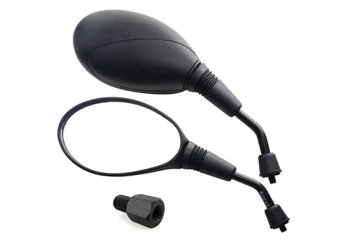 Area1 Motorradspiegel Motorroller Rückspiegel Set ATV Quad (E-geprüft, inkl. 5 Adapter)