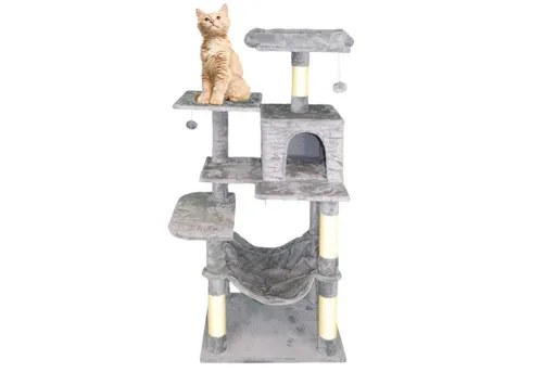 Defactoshop Kratzbaum Kratzbaum dicken Säule, 143 cm, stabil, Katzenmöbel, Katzenbaum