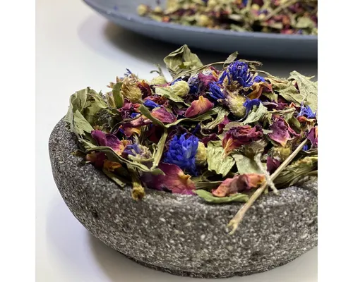 Bunny Nature Botanicals Mid Mix mit blauen Kornblumenblüten & Echinacea 120 g, für: Kleintier