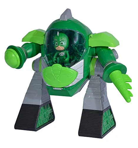 Simba 109402464 PJ Masks Turbo Roboter Gecko - Elektronischer Roboter mit Licht und Kanone, 23cm groß, für Kinder ab 3 Jahren - ideal für spannende Abenteuer gegen Bösewichte!