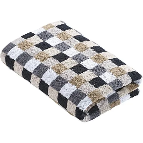 Cawö Duschtuch Lifestyle Karo 7047 kiesel von Cawö