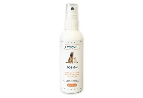 Loxovet Wundpflaster SOS-Gel 100 ml zur Reinigung und Pflege von Wunden, Für Hunde, Katzen und andere Haustiere