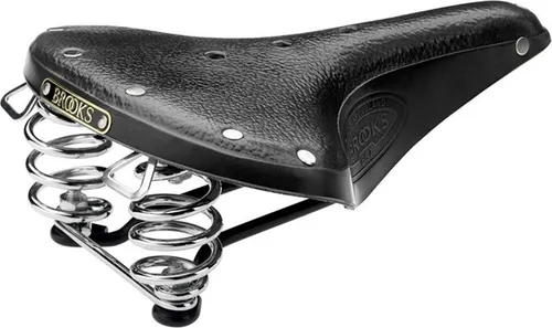 Brooks Herren Fahrradsattel B67, schwarz - Robuster Sattel für Touring-Fahrten, mit Druckfeder und Eindrahtgestell für optimalen Komfort auf langen Strecken.