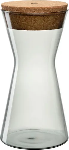 LEONARDO Vorratsdose FORMA X mit Korkdeckel - Elegante Vorratsdose aus Borosilikatglas mit stylischem Korkdeckel, spülmaschinenfest und ideal für eine stilvolle Küchenorganisation.