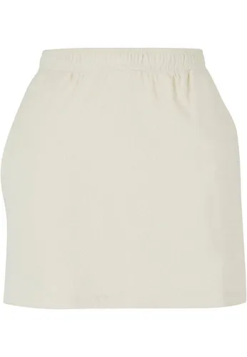 Urban Classics Damen Towel Mini Skirt in Palewhite, Größe M - Damen Röcke: Schlicht und bequem, aus aufgerauter Baumwolle für superioren Tragekomfort und einen lässigen Loose Fit.