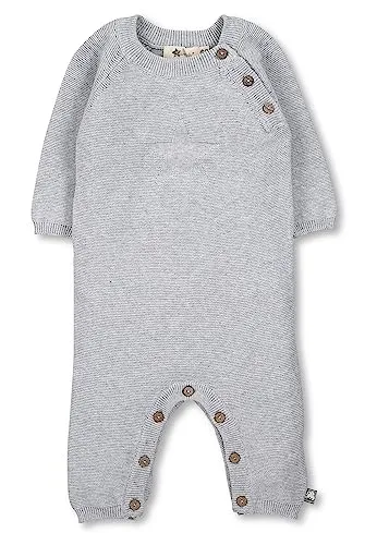 Sterntaler Baby - Mädchen Gots Strick-einteiler Stern GOTS Strick-Einteiler Stern, Hellgrau Mel., 68