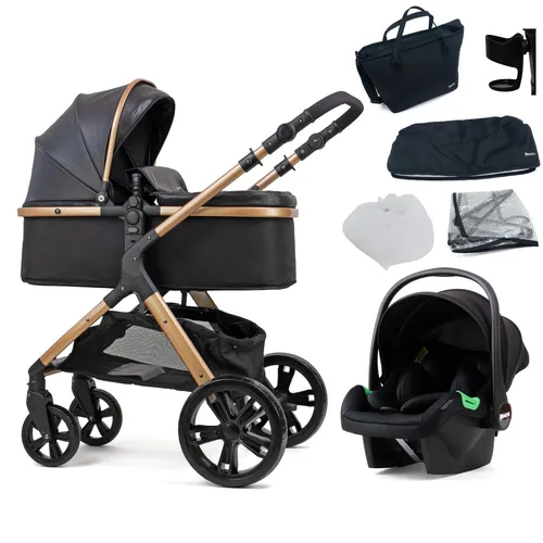 Produktbild Pixini Kombi-Kinderwagen Arizona 3in1 Set, gold