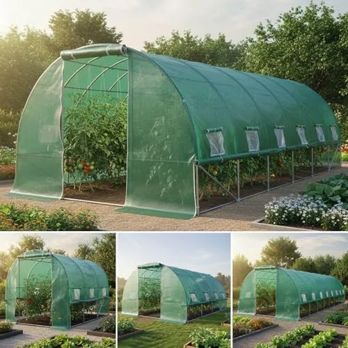 BRAST Foliengewächshaus 18 3x6m, rollbar inkl. Erdanker von BRAST